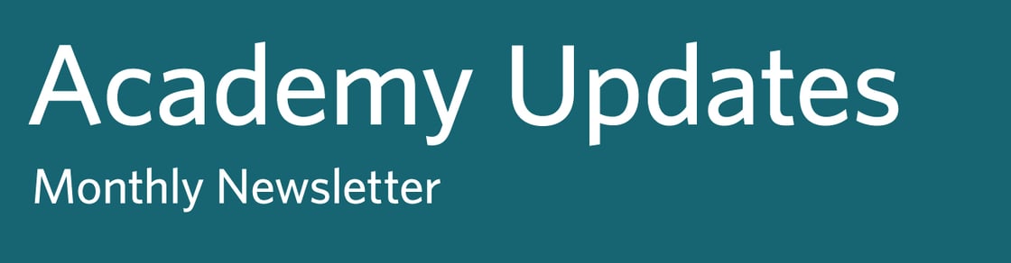 Academy Updates Newsletter